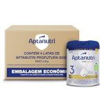 Pack Aptanutri 3 Profutura com 4 unidades de 800g – 3,2kg – Contém prebióticos e DHA e ARA.