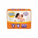 Fralda Pom Pom Protek Proteção de Mãe Hiper M 86 Unidades