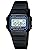 Casio Relógio feminino coleção F-105W-1AWYEF, Preto/preto, one size, Alça
