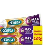 Corega Ultra Creme Fixador de Dentadura e Próteses, Sabor Menta, Forte Fixação por até 12h, Kit 2 Unidades 70g cada