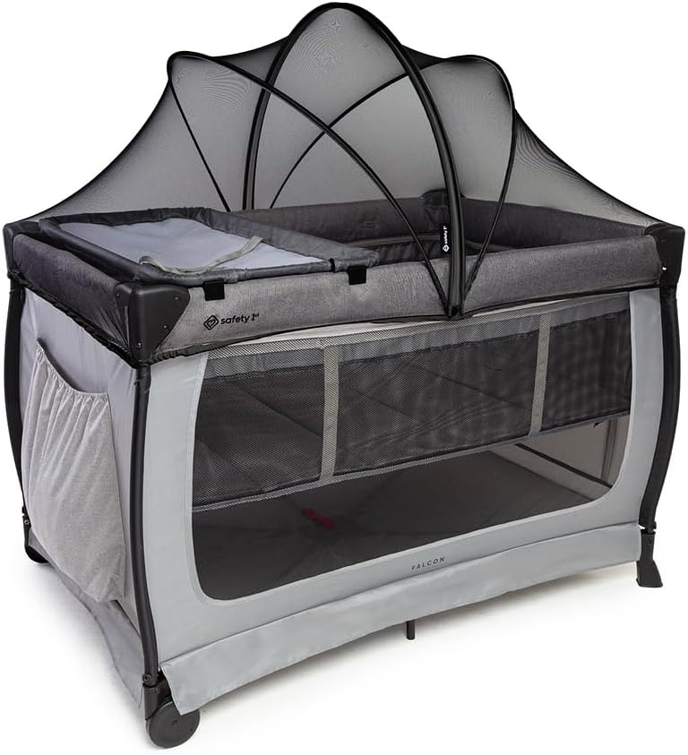 Berço Portátil Safety 1st, Falcon, 0 a 20kg, Grey Night