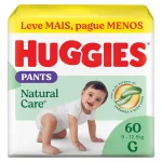 Huggies Natural Care Grande (G) Fralda Premium Roupinha Natural