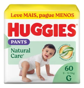 Huggies Natural Care Grande (G) Fralda Premium Roupinha Natural