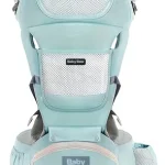 Bolsa Canguru Ergonômico Baby Bear Premium 12 Posições 4 Em 1 Cor Verde