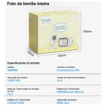 Babá Eletrônica Abm600 Câmera Semfio Visão Noturna 20H 3.5” Lcd Tela Grande De Alta Definição Multifuncional Alarme Com Microfone