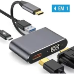 Hub Usb 3.0 Usb C Adaptador Para Macbook Hdmi Vga Carregador