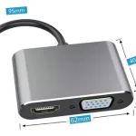 Hub Usb 3.0 Usb C Adaptador Para Macbook Hdmi Vga Carregador